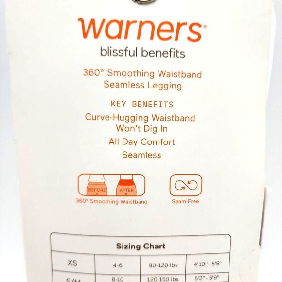 2 for 1. 2 DIFFERENT STYLES OF WARNERS BLISSFUL BENEFITS LEGGINGS - Picture 7 of 16